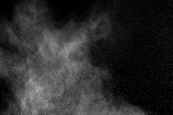 Abstract white powder explosion