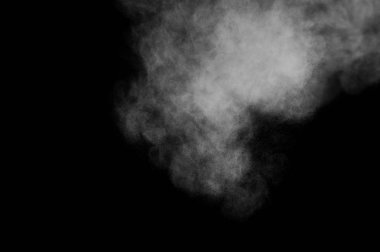 Soyut beyaz toz patlama