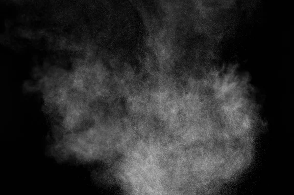 Abstract white powder explosion