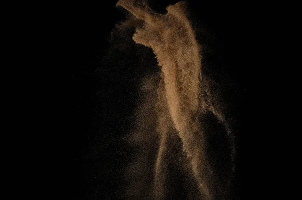 Sandy explosie geïsoleerd. — Stockfoto