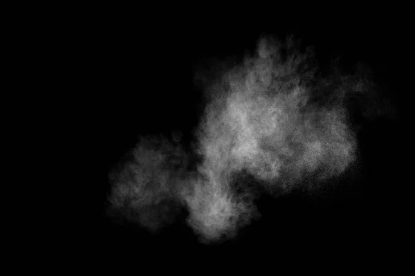 Explosie van abstract wit poeder — Stockfoto