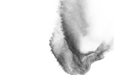 Siyah parçacıkların hareket dondurmak. 