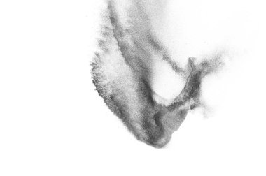 Siyah parçacıkların hareket dondurmak. 