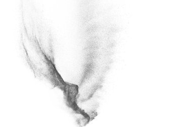 Siyah parçacıkların hareket dondurmak. 