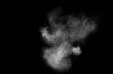 Soyut beyaz toz patlama