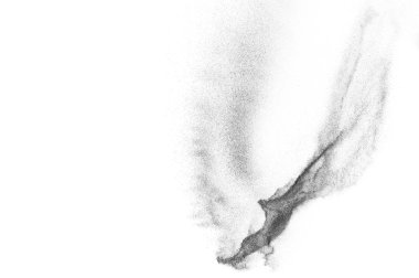 Siyah parçacıkların hareket dondurmak. 