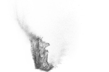 Siyah parçacıkların hareket dondurmak. 