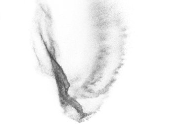 Siyah parçacıkların hareket dondurmak. 