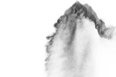 Siyah parçacıkların hareket dondurmak. 