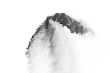 Siyah parçacıkların hareket dondurmak. 