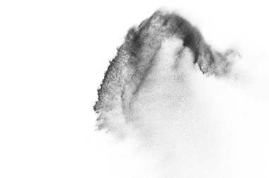 Siyah parçacıkların hareket dondurmak. 