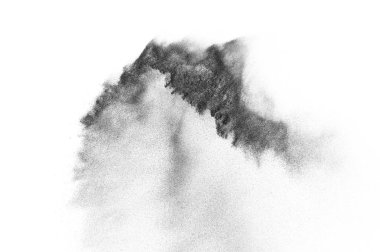 Siyah parçacıkların hareket dondurmak. 