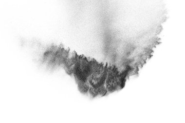 Siyah parçacıkların hareket dondurmak. 