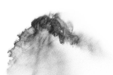 Siyah parçacıkların hareket dondurmak. 