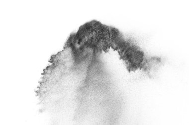 Siyah parçacıkların hareket dondurmak. 