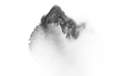 Siyah parçacıkların hareket dondurmak. 