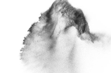 Siyah parçacıkların hareket dondurmak. 