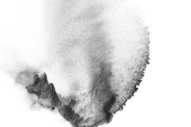 Siyah parçacıkların hareket dondurmak. 