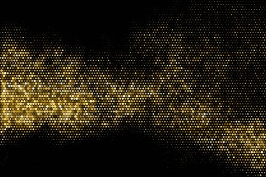 Altın Glitter yarı ton noktalı zemin.