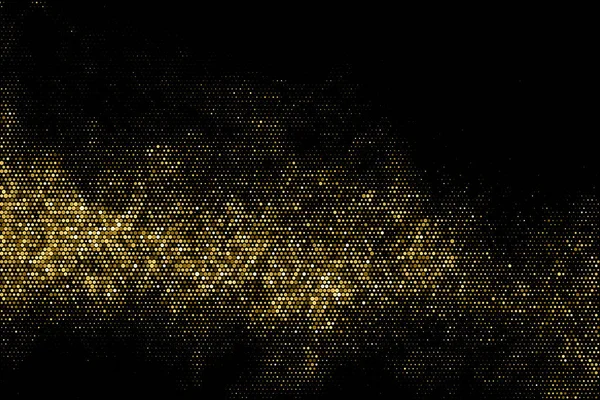 Ouro Glitter meio-tom pontilhado pano de fundo . — Vetor de Stock