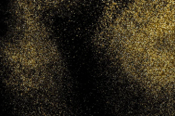 Gold-Glitzerhalbton gepunkteter Hintergrund. — Stockvektor