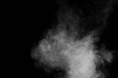 Soyut beyaz toz patlama