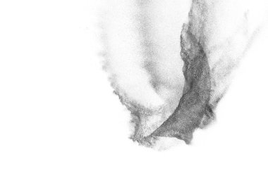 Siyah parçacıkların hareket dondurmak. 