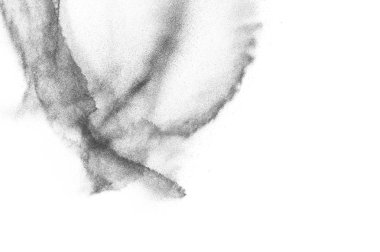 Siyah parçacıkların hareket dondurmak. 