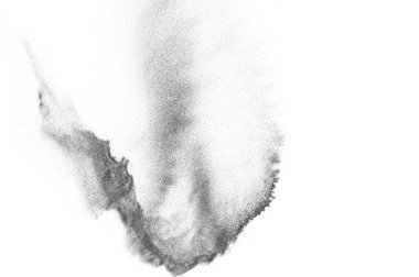 Siyah parçacıkların hareket dondurmak. 