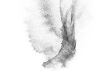 Siyah parçacıkların hareket dondurmak. 