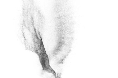 Siyah parçacıkların hareket dondurmak. 