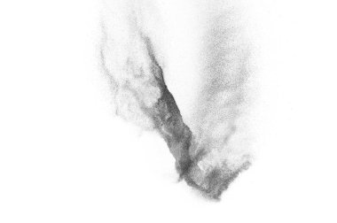 Siyah parçacıkların hareket dondurmak. 