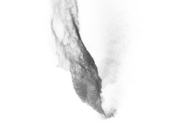 Siyah parçacıkların hareket dondurmak. 