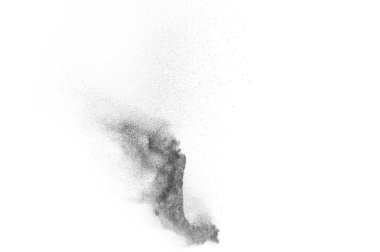 Siyah parçacıkların hareket dondurmak. 