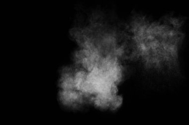 Soyut beyaz toz patlama