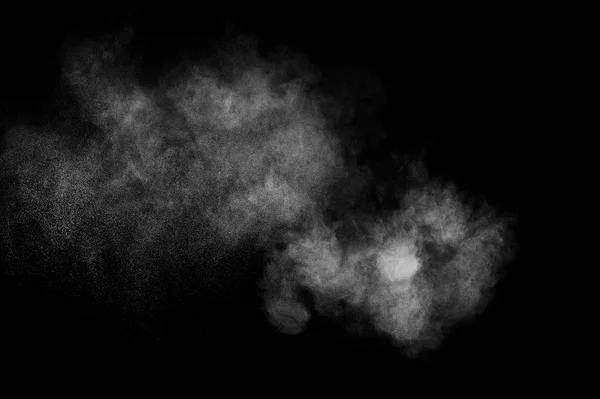 Abstrakt vitt pulver explosion — Stockfoto