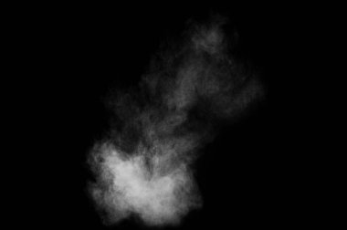 Soyut beyaz toz patlama