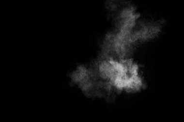 Soyut beyaz toz patlama