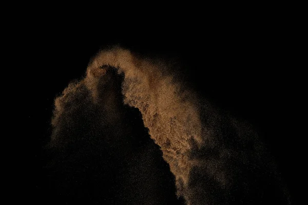 Sandy explosie geïsoleerd. — Stockfoto