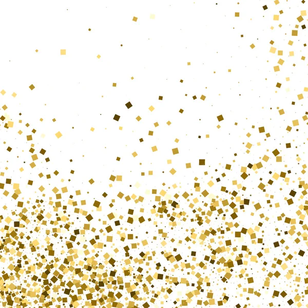 Texture or paillettes isolée sur blanc . — Image vectorielle