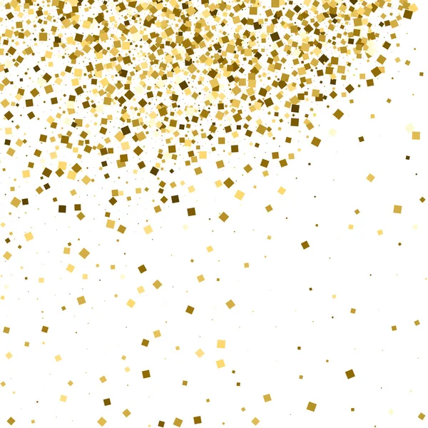 Texture or paillettes isolée sur blanc . — Image vectorielle