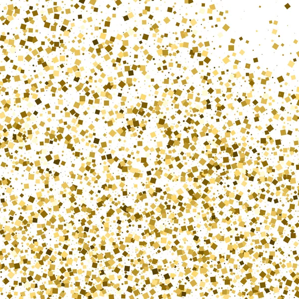 Guld glitter textur isolerad på vit. — Stock vektor