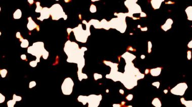 Siyah arka plan üzerinde ışık sızıntıları. Parlak Ateş Fişekleri. Yanıklar ve Mercek Fişekleri. Kaotik hareket. 