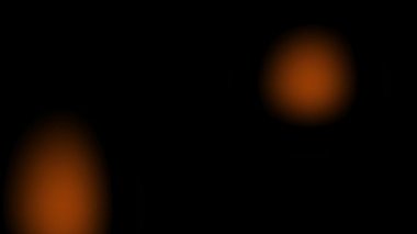 Turuncu ışık siyah arka plan üzerinde sızıntıları. Parlak Lens Flares. Kaotik hareket. Soyut Dijital Animasyon.