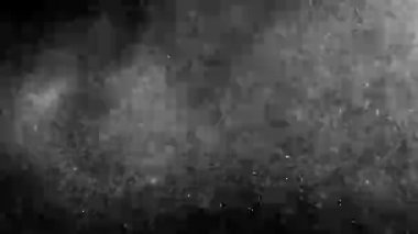 Siyah Arkaplanda Beyaz Gürültü Hareketi. Titrek Toz. Arıza Hatası Video Hasarı. Eşsiz Tasarım Soyut Dijital Canlandırma. 