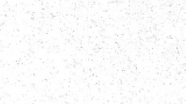 Beyaz Arka Planda Siyah Noktalı Gürültü Hareketi. Titreyen Toz. Halftone Doku Efektleri. Loop Benzersiz Tasarım Soyut Dijital Animasyon. 