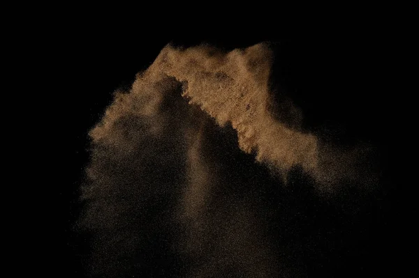 Sandy explosie geïsoleerd. — Stockfoto