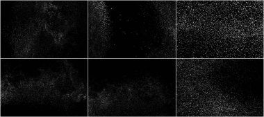 Beyaz gürültü granül. Set vektör öğeleri.