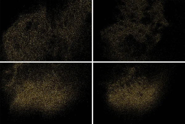 Vettore di texture glitter oro. Elemento di progettazione set . — Vettoriale Stock