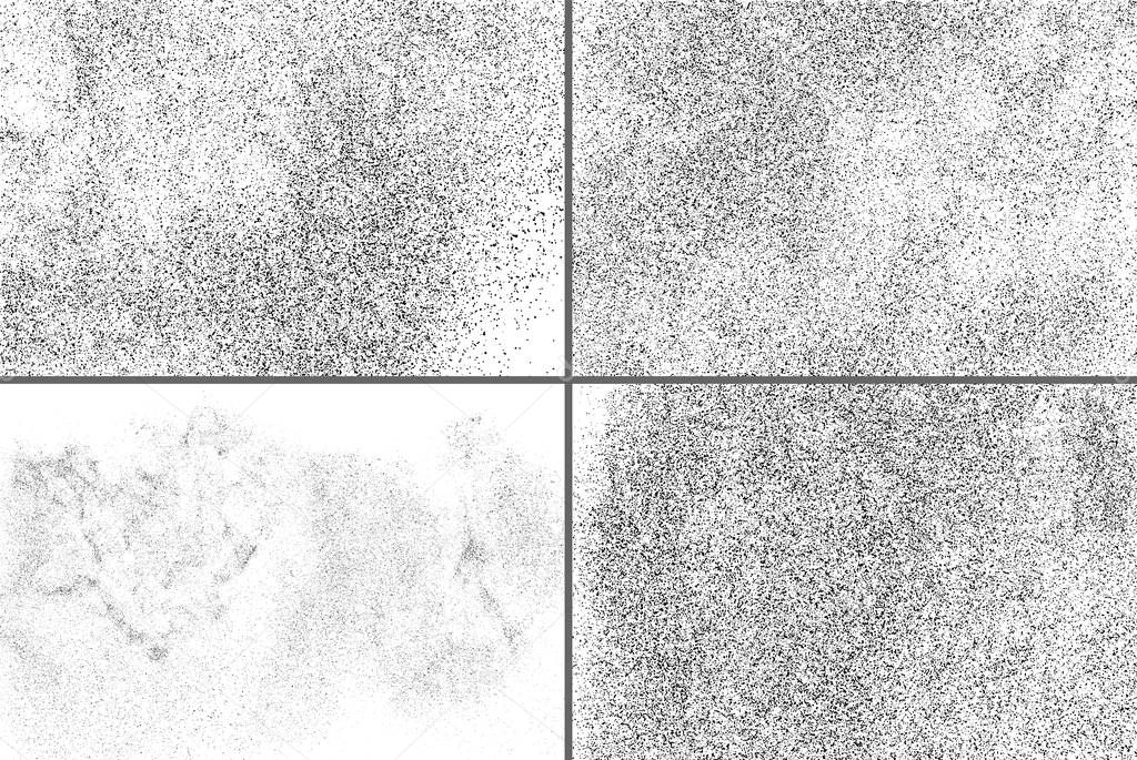 Dark Noise Granules. Set Vector Design Elements. 